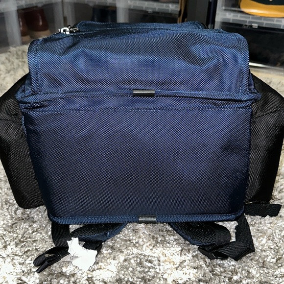 New TUMI Brief Pack Backpack in Black / Blue - Picture 4 of 16